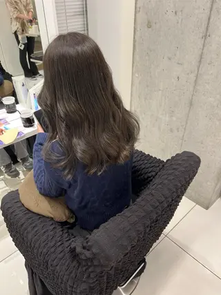 セミロング りおな/エクステ /ミルクティーカラーのヘアスタイル