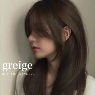 カラー 透明感カラー グレージュ/あいのヘアスタイル