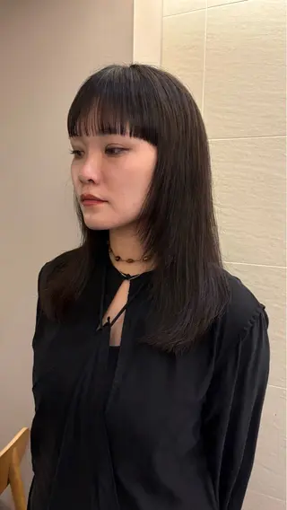 ミディアム 《無料カットモデル / perm》ナミのヘアスタイル