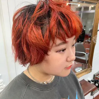 ショート カラー ピンクベージュ/新潟 万代/高橋桃葉🍑のヘアスタイル