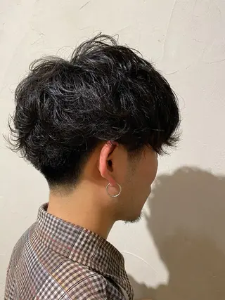 パーマ メンズ runa ショート/ボブのヘアスタイル