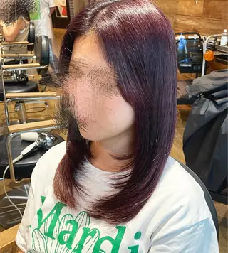 ロング カラー La fith hair fun 池袋店【ラフィスヘアーファン】所属・💘韓国レイヤー上 品カラーruru💘のヘアスタイル