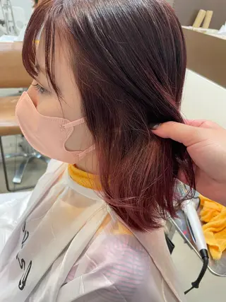 ミディアム カラー SOYON なんば店所属・水島 真彩のヘアスタイル