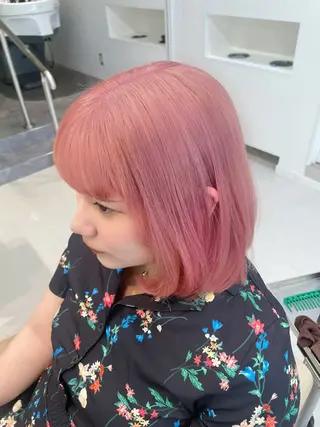 セミロング カラー かずや🍀/髪質改善 /艶髪カラー/眉毛のヘアスタイル