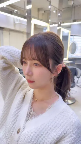 ミディアム レイヤーと顔まわり 大好き❣️関口拓馬のヘアスタイル