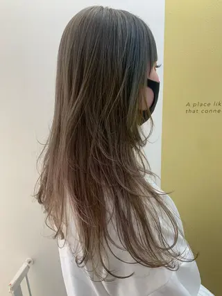 ロング hub hair レイヤー/透明感のヘアスタイル
