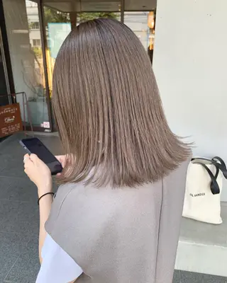 ミディアム カラー ブリーチ/アレンジ 天満/chihiroのヘアスタイル