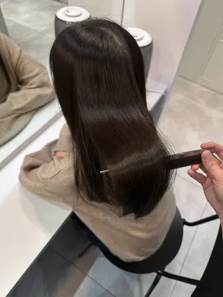 ロング 韓国ヘア/ワンホン ちひろのヘアスタイル