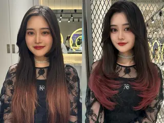 ロング カラー ブリなしWカラー✨️ 髪質改善【タケル】のヘアスタイル