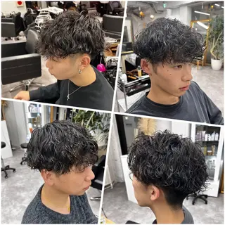 パーマ メンズ 笹江 瑞穂のヘアスタイル