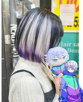 ショート カラー GARU-ガル-所属・TSUNO🦖 派手髪/オタク美容師のヘアスタイル