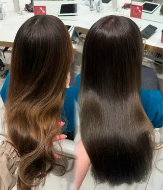 ロング カラー 内田 志乃のヘアスタイル