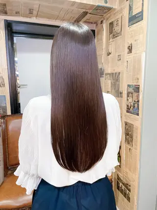 ロング カラー パーマ ヘアアレンジ ネイル マツエク・マツパ アイブロウ Chic シックのヘアスタイル