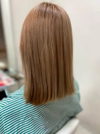 ミディアム カラー 菊地 美憂のヘアスタイル