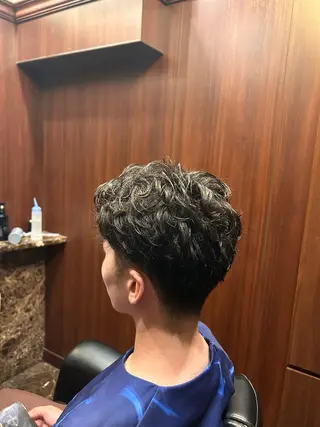 ショート パーマ メンズ ヒロ銀座ヘアーサロン恵比寿店所属・💈下川 恭平💈のヘアスタイル