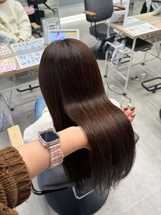 ロング カラー ななみ.⋆𝜗𝜚 艶カラー/まつパのヘアスタイル