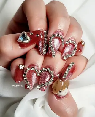 ネイル 3dパーツ/流行り 👧shushu❤️のネイルデザイン
