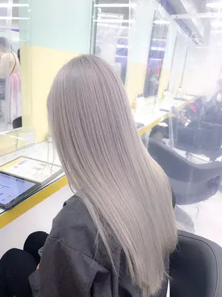 ロング カラー レイヤー/艶ベージュ /🎀Saki🎀のヘアスタイル