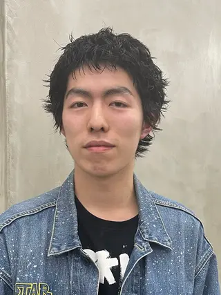 パーマ メンズ メンズカット パーマ[佐橋]のヘアスタイル