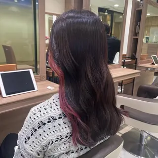 ロング カラー 艶カラー みゆう🎀のヘアスタイル