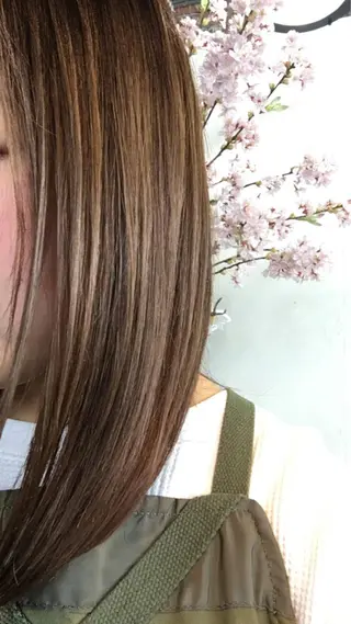 セミロング カラー stream1st所属・ツヤカラー 🕊️sayakaのヘアスタイル