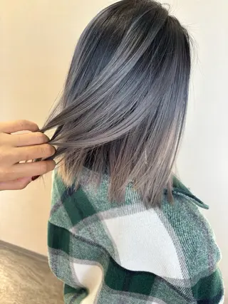 ミディアム カラー 松井那津子 /ハイライトブリーチのヘアスタイル