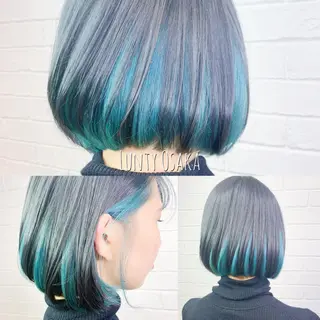ショート カラー enn. bleach by t.a.g所属・枚方/樟葉駅 ３分 enn. AKIRAのヘアスタイル