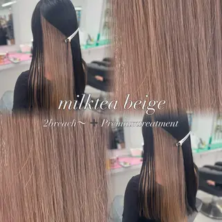 カラー 透明感ヘア/ベージュ 🩶shiho🩶のヘアスタイル