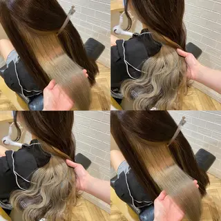 ロング カラー 艶カラー/韓国顔周り 🎀mamiのヘアスタイル