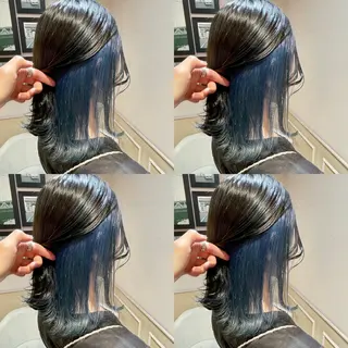 ミディアム カラー 店長✨️韓国ヘア✖️ 髪質改善カラー／純大のヘアスタイル