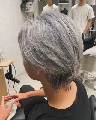 ショート カラー メンズ 髪質改善/茅ヶ崎 マツモト リョウのヘアスタイル