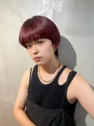 カラー カノン/透明感カラー /酸性ストレートのヘアスタイル