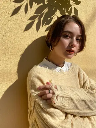 ショート カラー ✨透明感カラー✨ 🦖佐々木未来🦕のヘアスタイル