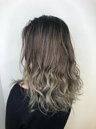 セミロング カラー メンズヘア特化 崎田 成人のヘアスタイル