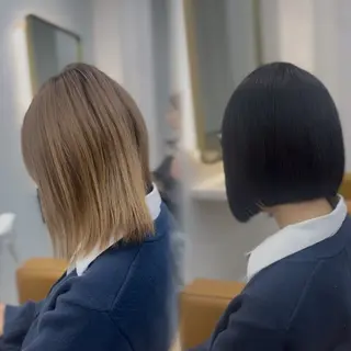 ショート 韓国ヘア/レイヤー/ 美髪矯正/SHUのヘアスタイル