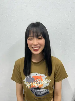 セミロング カラー ヘアアレンジ 鈴木 アメリのヘアスタイル