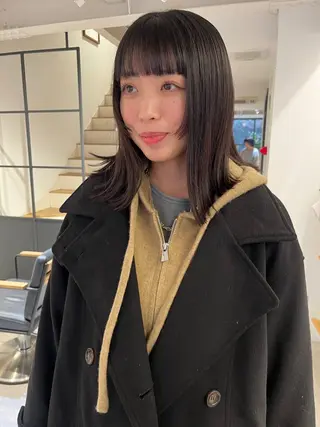 ミディアム ノノカ /京都美容室のヘアスタイル