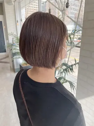 ショート カラー ケアブリーチ /髪質 改善/古橋圭史郎のヘアスタイル