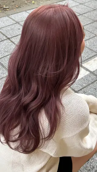 ロング カラー 🍓ハイトーンカラー 🎀nene🍓のヘアスタイル