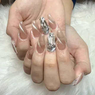 ネイル 🎀nana🫧 ワンホンネイル🎀のネイルデザイン