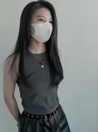 ロング カラー テラモト カズヨシのヘアスタイル