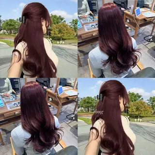 ロング カラー 韓国スタイル /一那のヘアスタイル