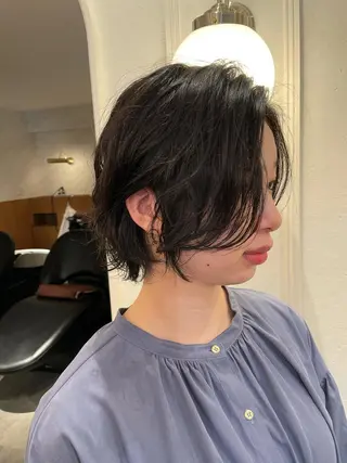 ショート パーマ 縮毛/ショート/ ボブ/レイヤー/小原のヘアスタイル