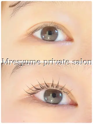 マツエク・マツパ Mresyume MAYUのマツエク・マツパデザイン