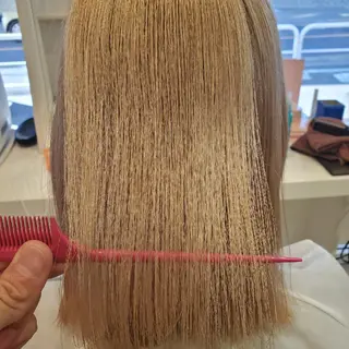 ミディアム 韓国レイヤー／髪質 改善カラー/れんのヘアスタイル