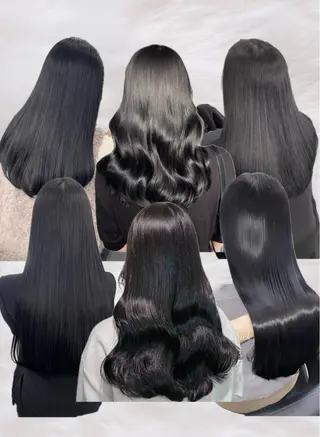 ミディアム カラー Ella所属・nana【艶髪】/ レイヤー/縮毛矯正のヘアスタイル