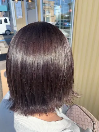 ミディアム カラー 柴田 結衣のヘアスタイル