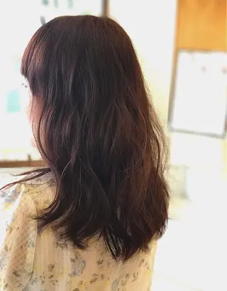 セミロング カラー 西 めぐみのヘアスタイル