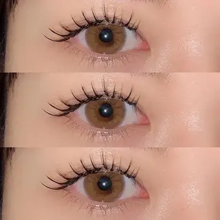 マツエク・マツパ 肌に馴染むハイトーン /ミルクティーカラーのヘアスタイル