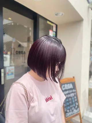 ミディアム カラー KEEN.所属・新百合ヶ丘/韓国ヘア /レイヤー/RENAのヘアスタイル